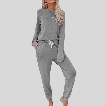 Casual long-sleeve sweatpants co-ord set for women | Jocelyn