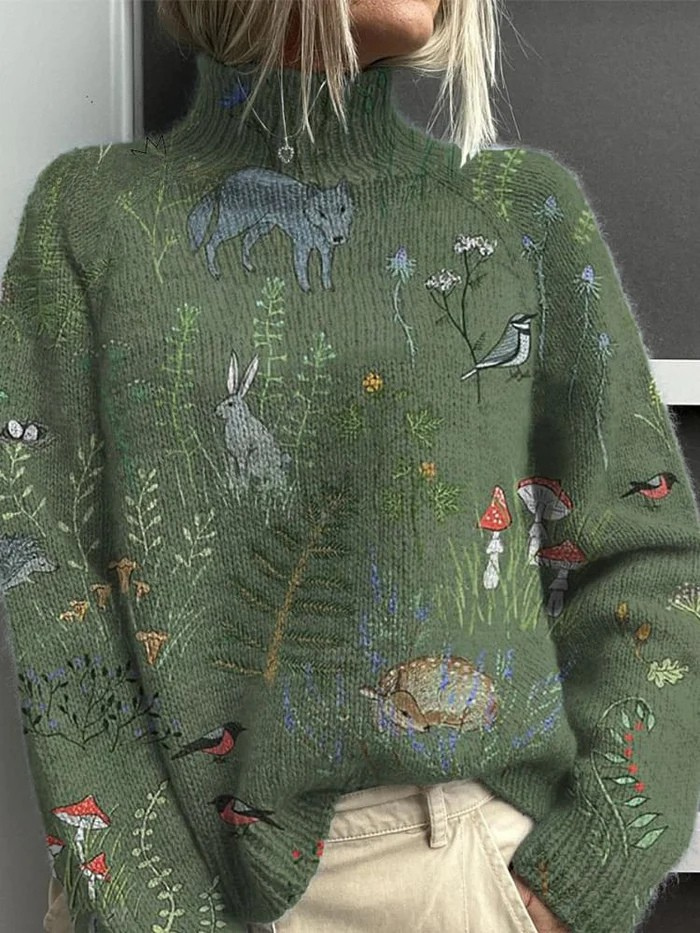 Classic Turtleneck Sweater for Cold Days | Elara