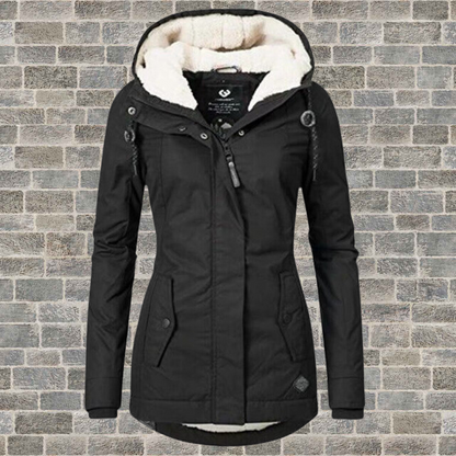 Valerine | Women's Hooded Pleated Jacket with Pockets