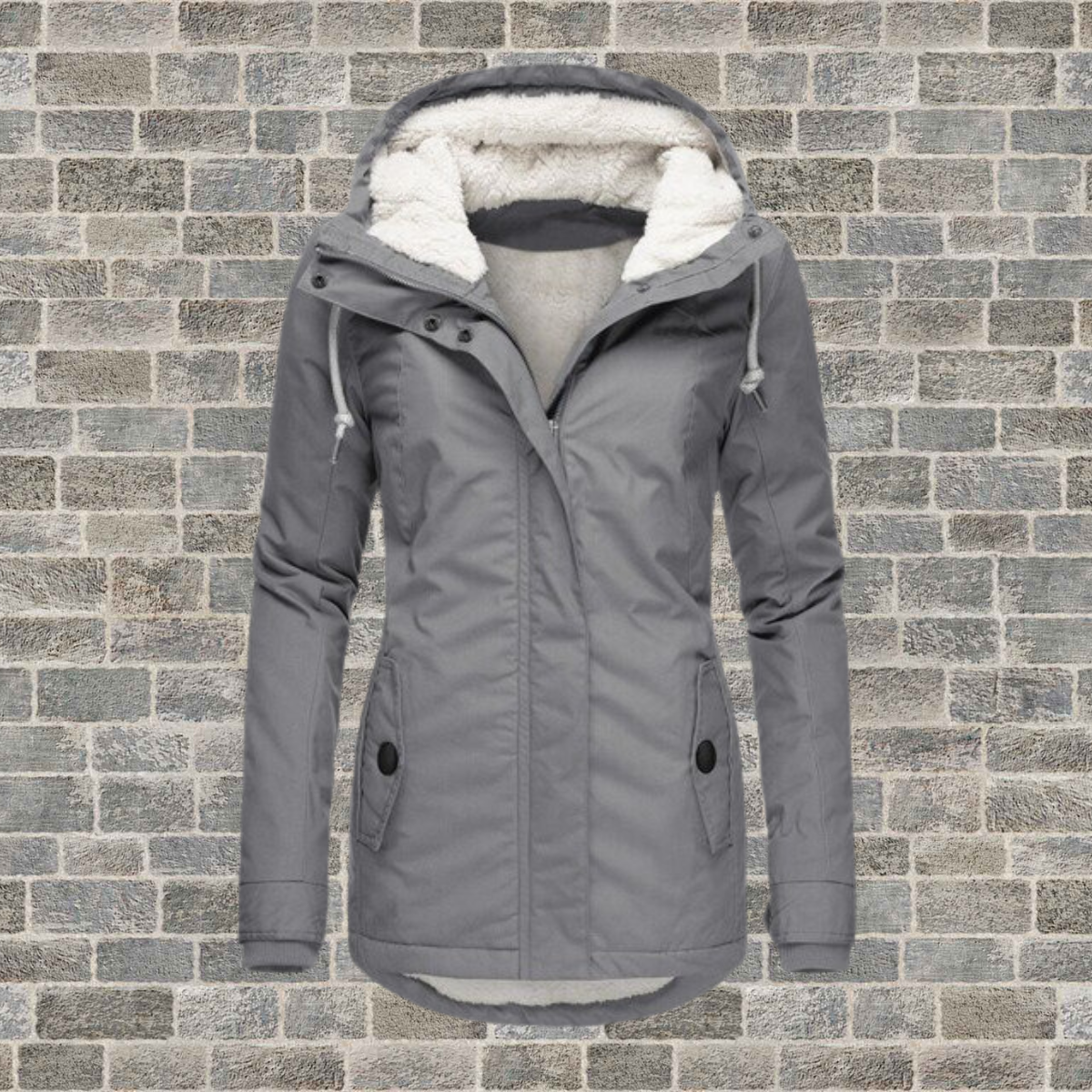 Valerine | Women's Hooded Pleated Jacket with Pockets