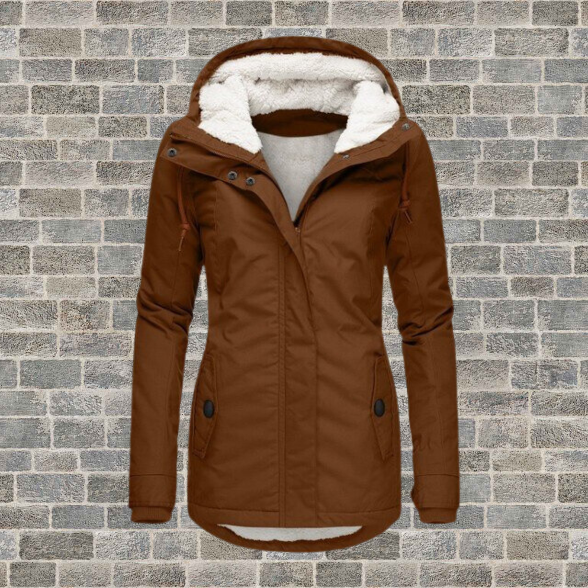 Valerine | Women's Hooded Pleated Jacket with Pockets
