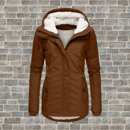 Valerine | Women's Hooded Pleated Jacket with Pockets
