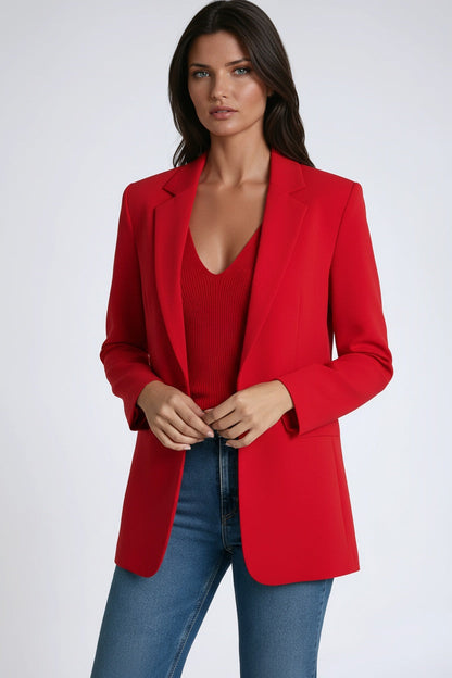 Aiko | Women's Linen Longline Tailored Blazer
