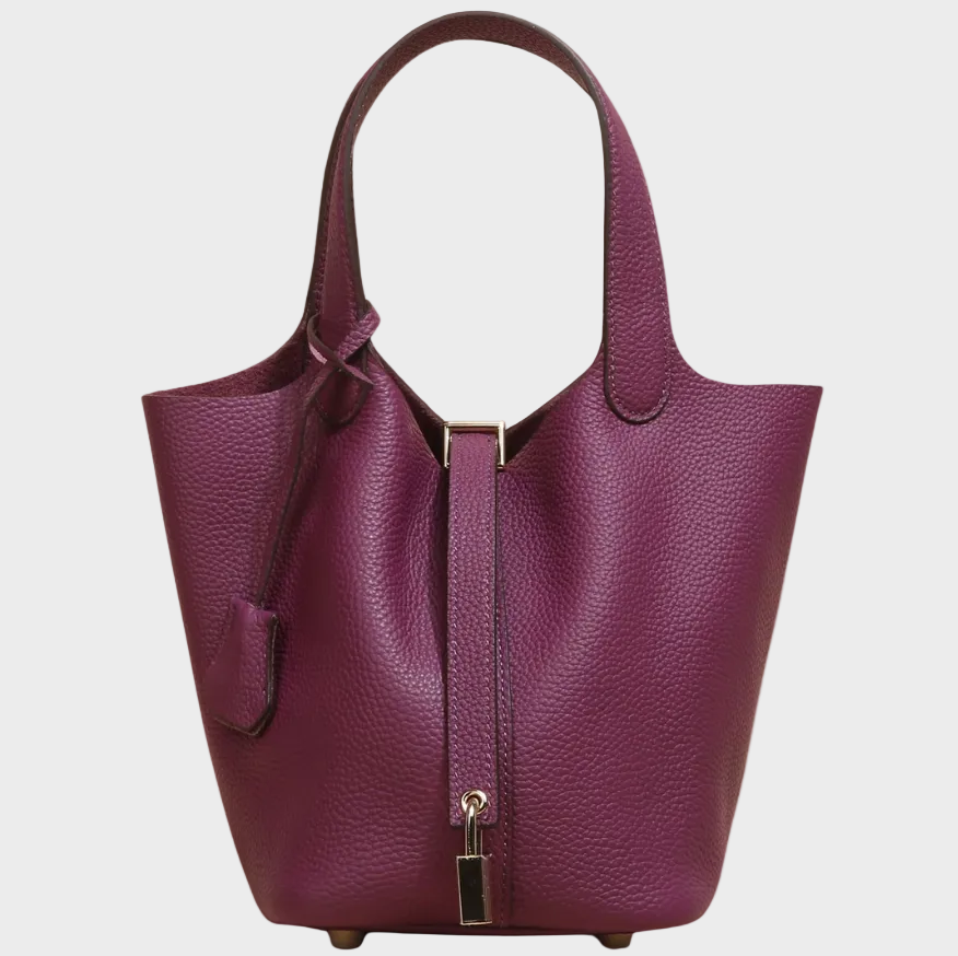 Kennedy | Women's Pebbled Shoulder Bag with Lock Detail