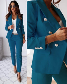 Women’s tailored jacket and pants suit set | Elena