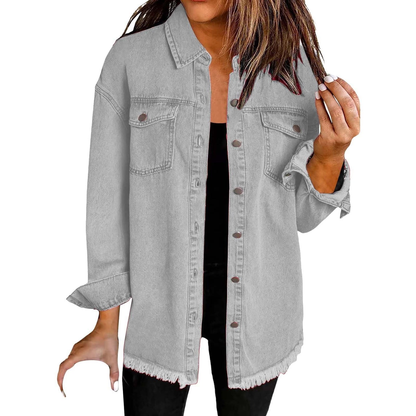Classic signature denim everyday jacket for women | Katja