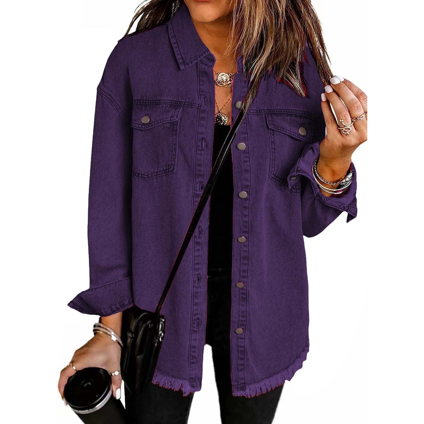 Classic signature denim everyday jacket for women | Katja