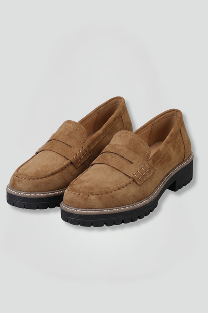 Lola | Women's Penny Strap Lug Sole Loafers