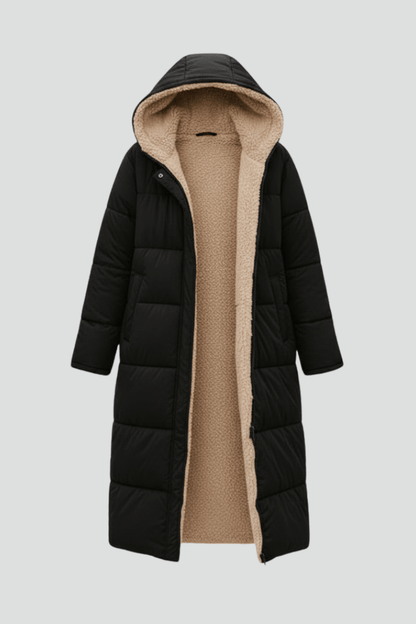 Verlaine | Women's Hooded Longline Puffer Coat