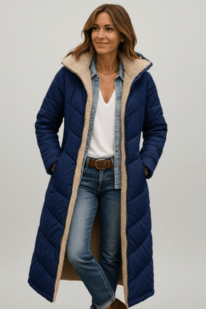 Verlaine | Women's Hooded Longline Puffer Coat