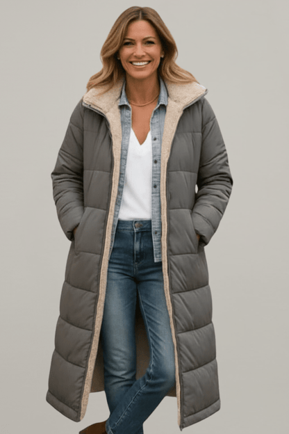 Verlaine | Women's Hooded Longline Puffer Coat