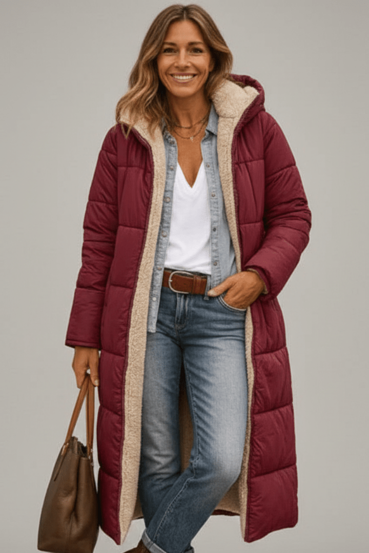 Verlaine | Women's Hooded Longline Puffer Coat