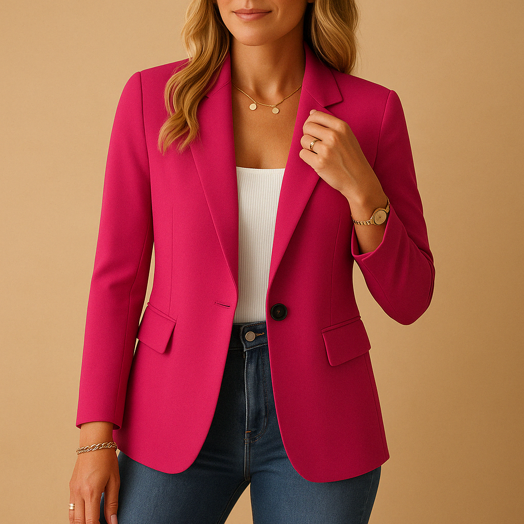 Klea | Women's Linen Stretch Single Breasted Blazer