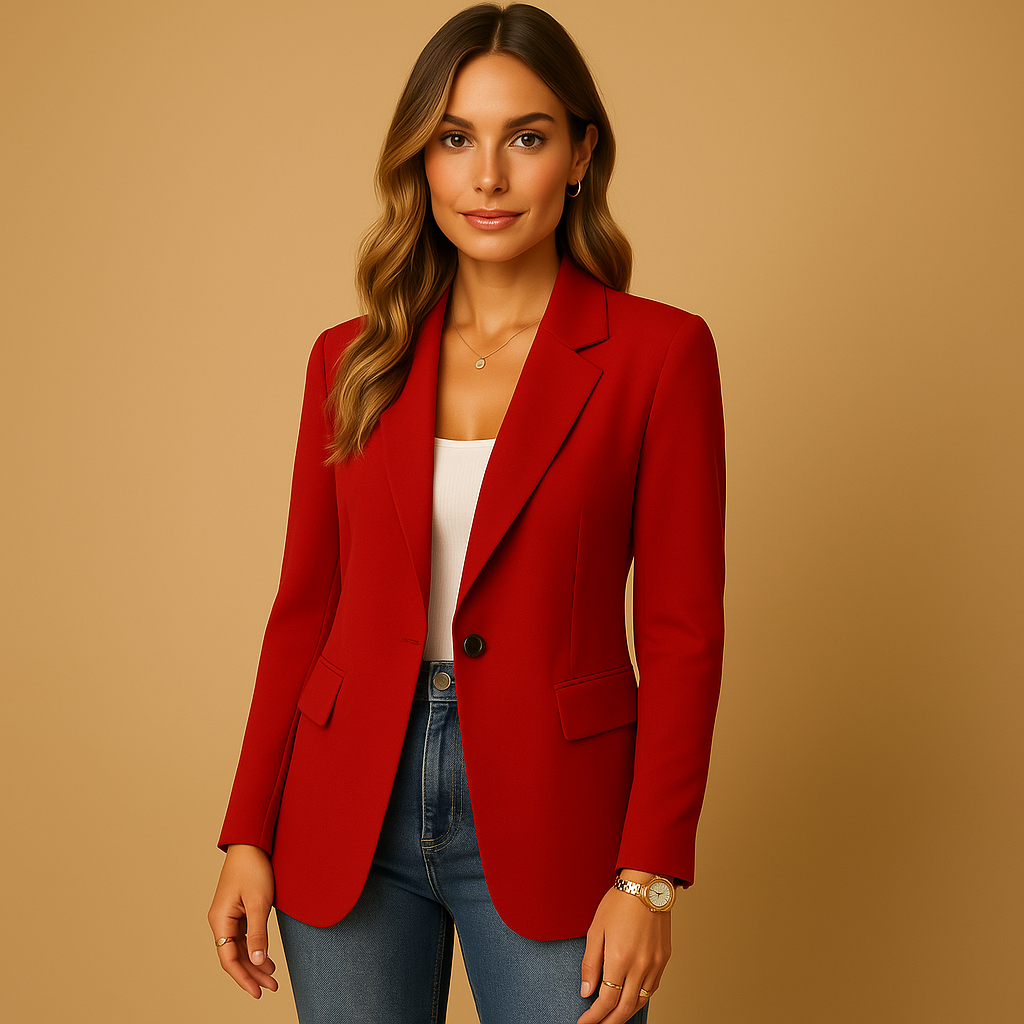 Klea | Women's Linen Stretch Single Breasted Blazer