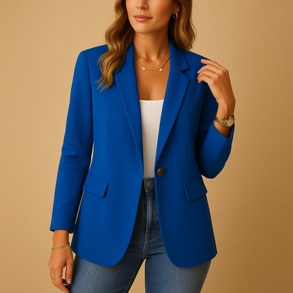 Klea | Women's Linen Stretch Single Breasted Blazer