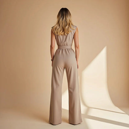 Classic sleeveless elegant everyday jumpsuit for women | Valencia