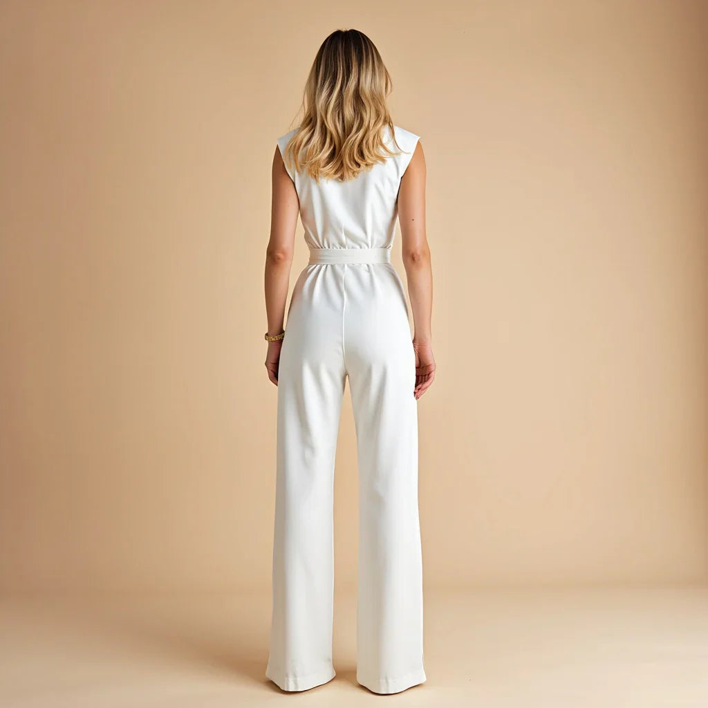 Classic sleeveless elegant everyday jumpsuit for women | Valencia