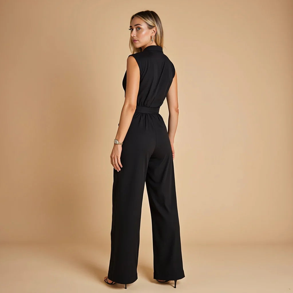 Classic sleeveless elegant everyday jumpsuit for women | Valencia