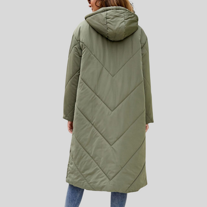 Warm hooded winter jacket for women