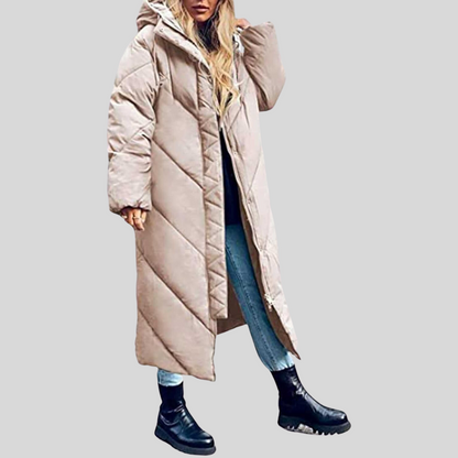 Warm hooded winter everyday jacket for women | Elina