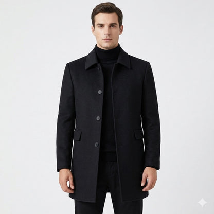 Beaumont | Men's Tailored Wool Blend Overcoat