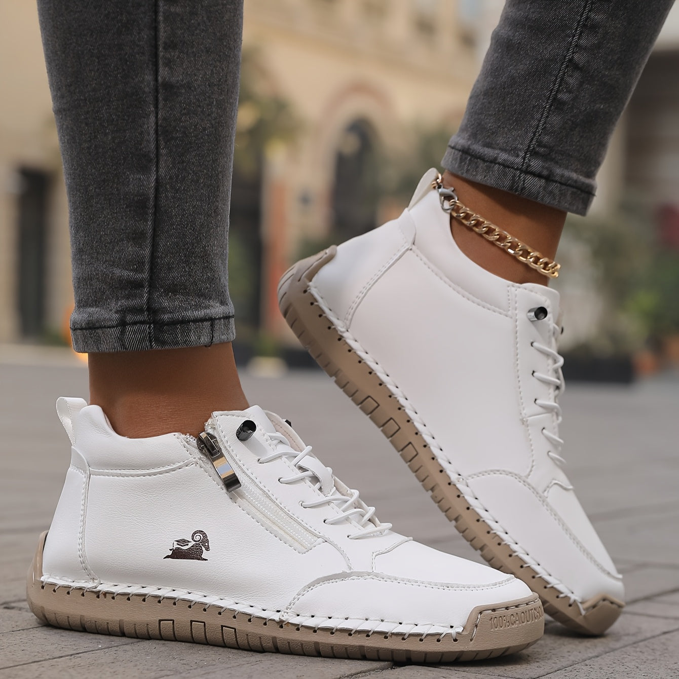 Zip-up orthopaedic everyday shoes for women | Helena