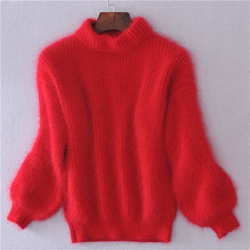 Loose-fit knit wool sweater for women | Aurelia