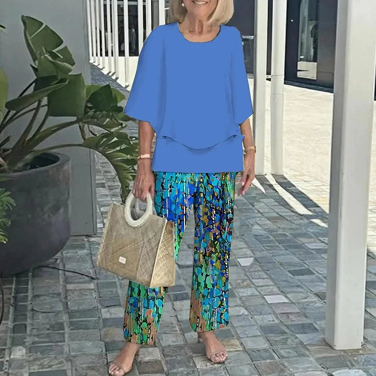 Stylish printed everyday two-piece set for women | Genevieve