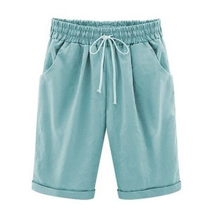Casual loose fit cotton summer shorts for women | Marisela