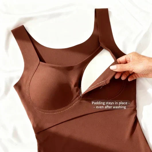 Lunara | Women's Built In Bra Tank Top with Compression Fit
