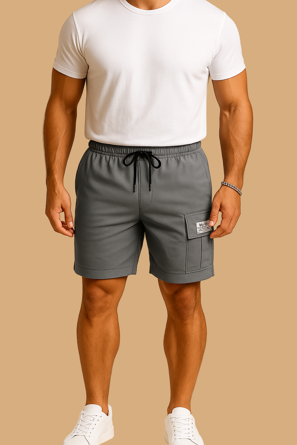 Nolan Cargo Shorts | Elastic Waist | Stretch Comfort & Versatile Style