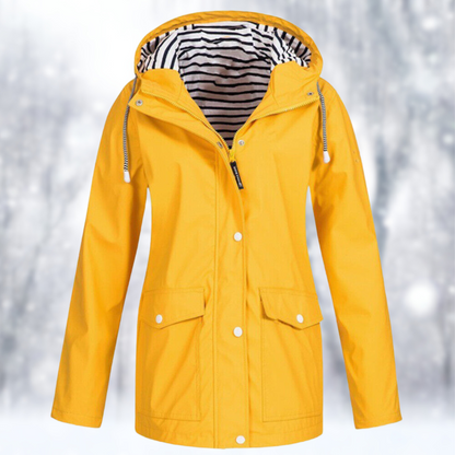 Avelra | Women's Hooded Oversized Longline Coat with Zip Front