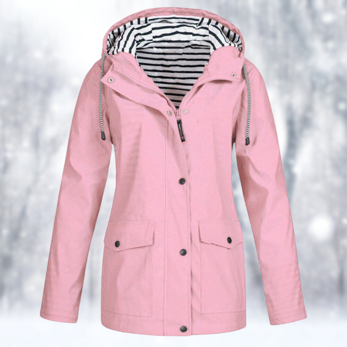 Avelra | Women's Hooded Oversized Longline Coat with Zip Front