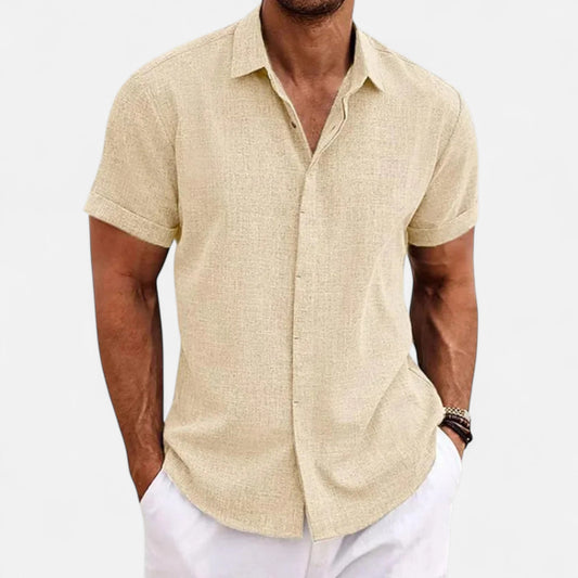 Refined coastal summer shirt for men