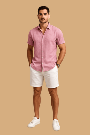 Elias Short-Sleeve Shirt | Casual Button-Down | Tailored Everyday Comfort