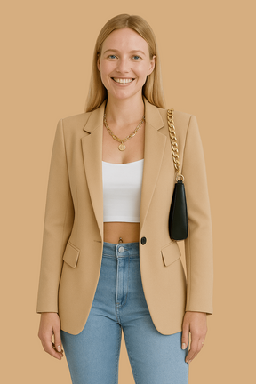 Women’s Liana Fashion Blazer | Streetwear Chic Tailored Jacket | Versatile Everyday Style