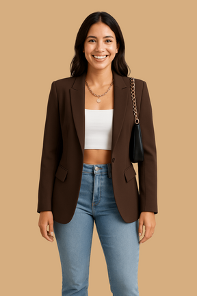 Women’s Liana Fashion Blazer | Streetwear Chic Tailored Jacket | Versatile Everyday Style