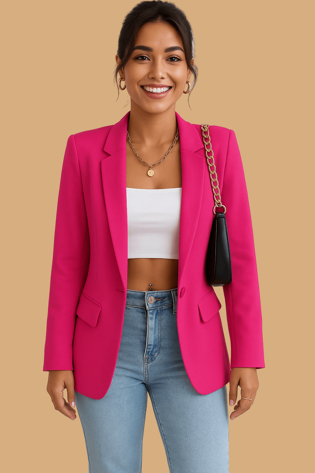 Women’s Liana Fashion Blazer | Streetwear Chic Tailored Jacket | Versatile Everyday Style