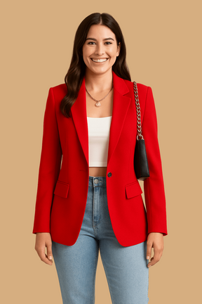 Women’s Liana Fashion Blazer | Streetwear Chic Tailored Jacket | Versatile Everyday Style