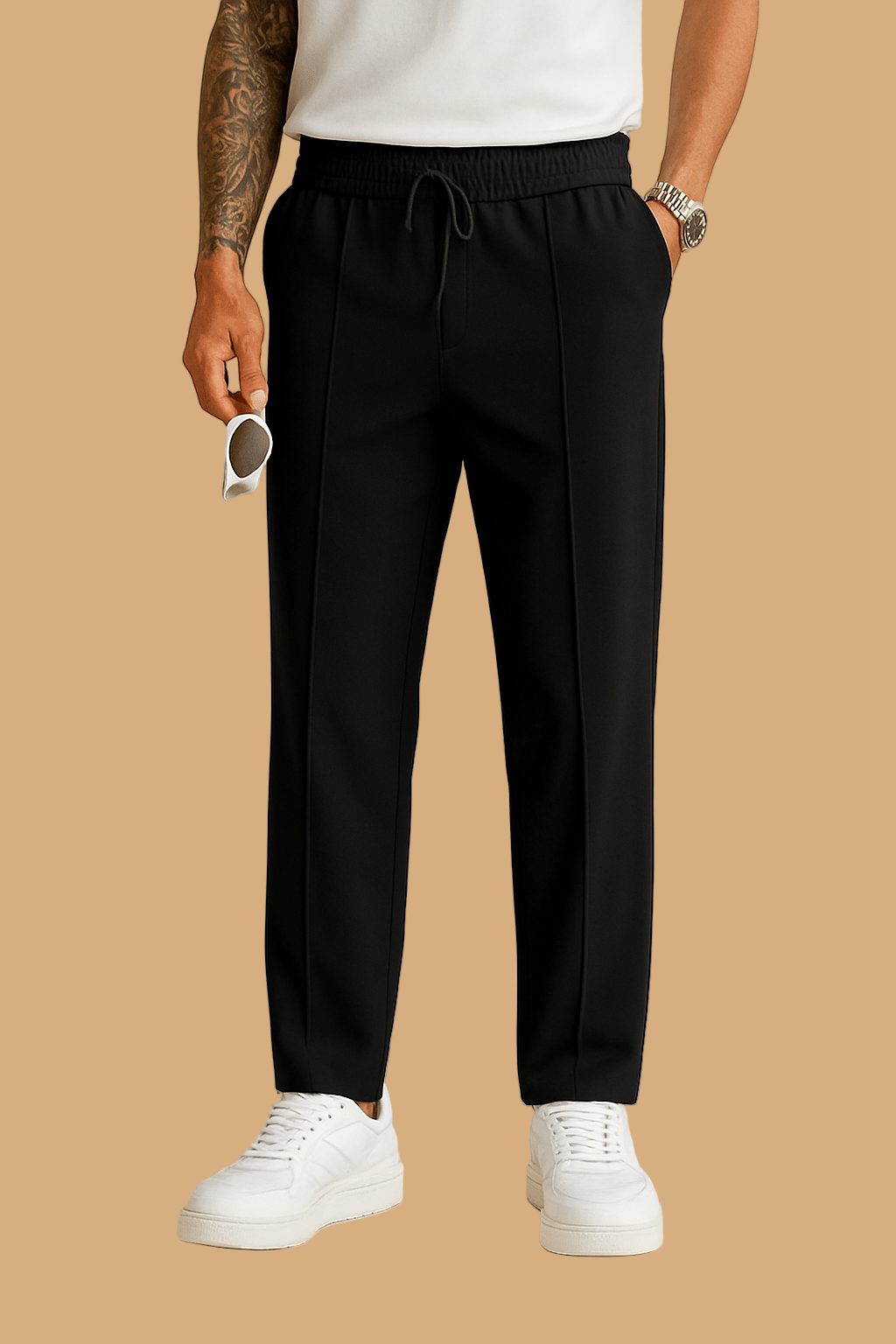 Diego Loose Fit Trousers | Wide-Leg Diver Style | Structured Drape & Everyday Comfort