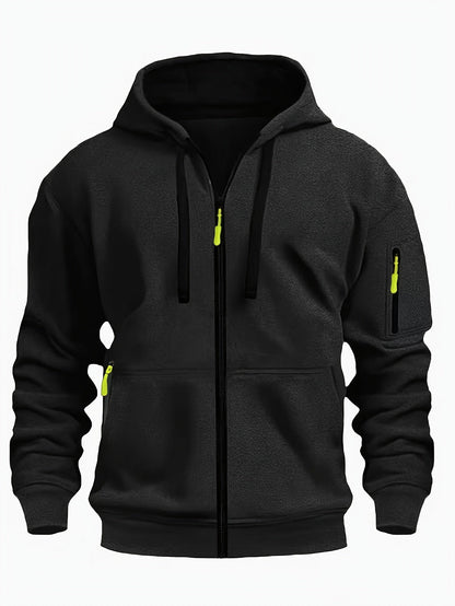 Gerald | Men's Full Zip Hooded Sweatshirt with Pockets