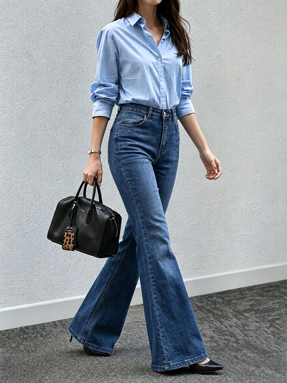 Maerelle | Women's High Rise Flare Leg Jeans