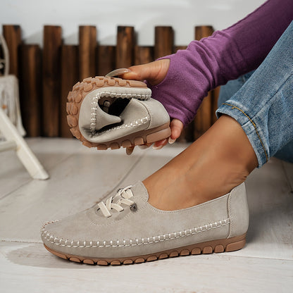 Evelisse | Women's Flexible Sole Lace Up Loafers