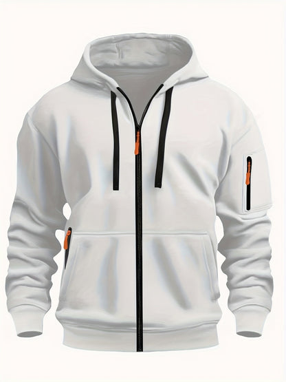 Gerald | Men's Full Zip Hooded Sweatshirt with Pockets