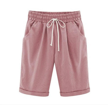Casual loose fit cotton summer shorts for women | Marisela