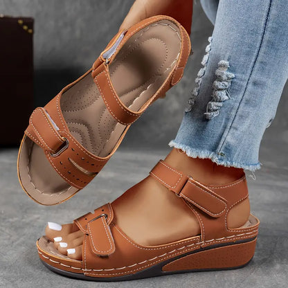 Winslet | Women's Adjustable Strap Wedge Sandals