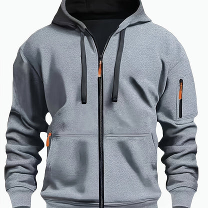 Gerald | Men's Full Zip Hooded Sweatshirt with Pockets