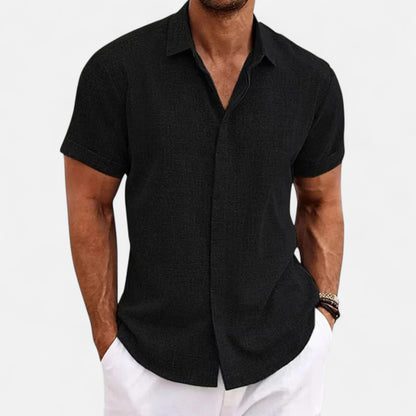 Refined coastal summer shirt for men