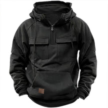 Utility quarter-zip hoodie with cargo pockets | Ardent