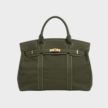 Hazel | Women's Structured Canvas Tote Bag with Handles